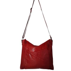 GC By Gianni Conti Genuine Leather Vera Pelle Red Handbag